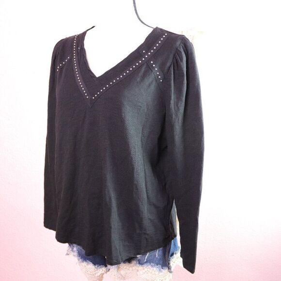 Chicos | Black Long Sleeve Top 2 Large - Picture 1 of 7